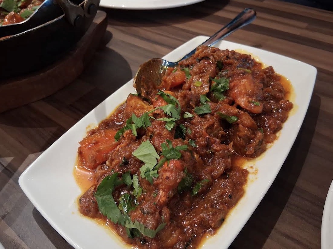 Traditional curry with coriander